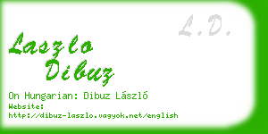 laszlo dibuz business card