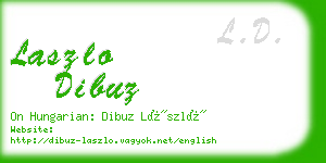 laszlo dibuz business card